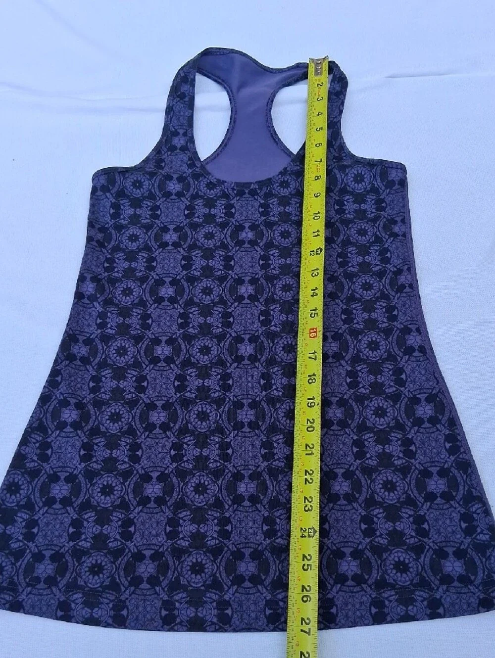 lululemon athletica Charcoal‎ Patterned Racerback Tank